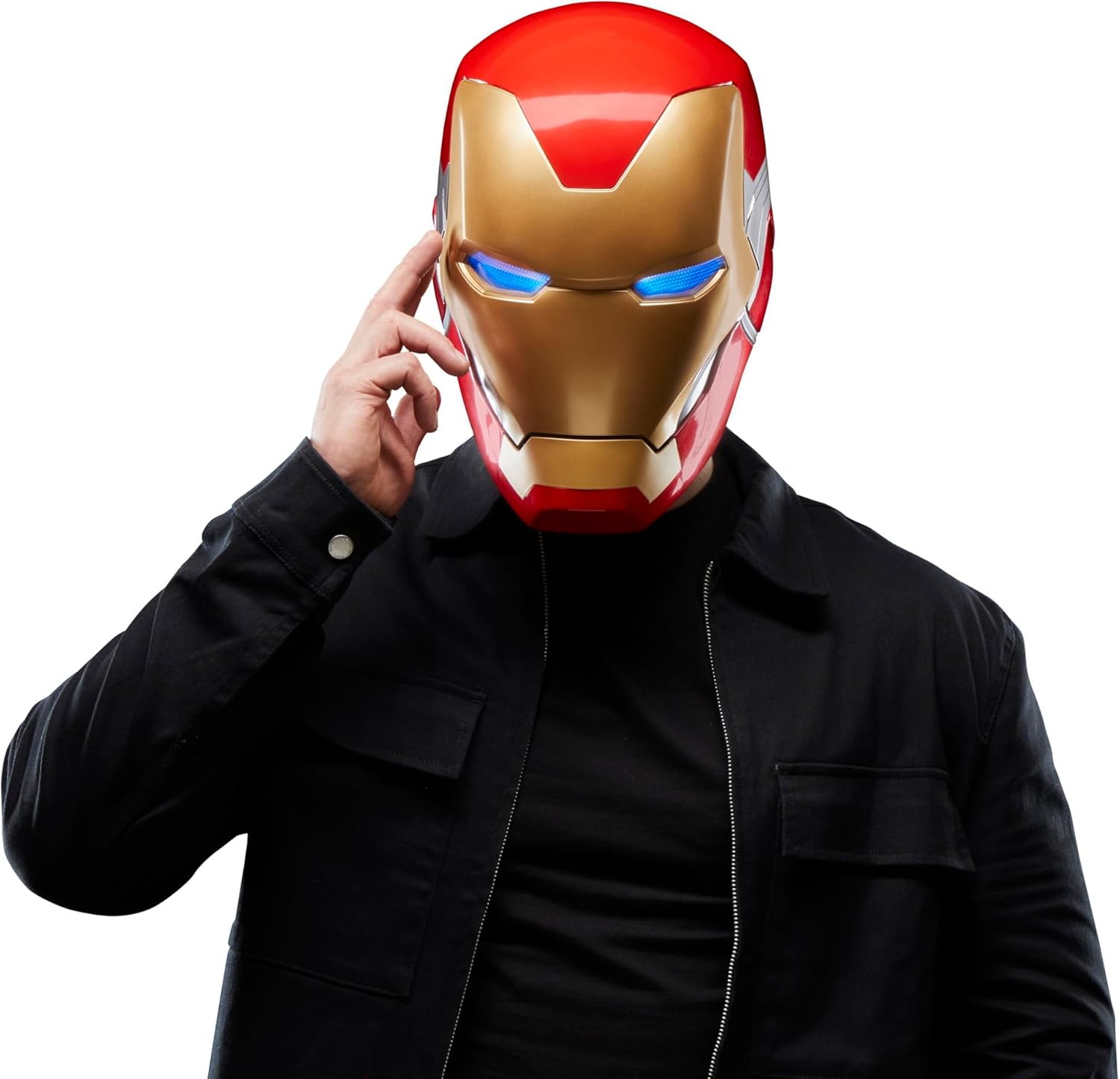 Marvel Legends Iron Man Helmet Avengers Endgame - Official Collectible Replica for Cosplay, Display & Gifts - Perfect for Halloween, Comic Con & Superhero Fans