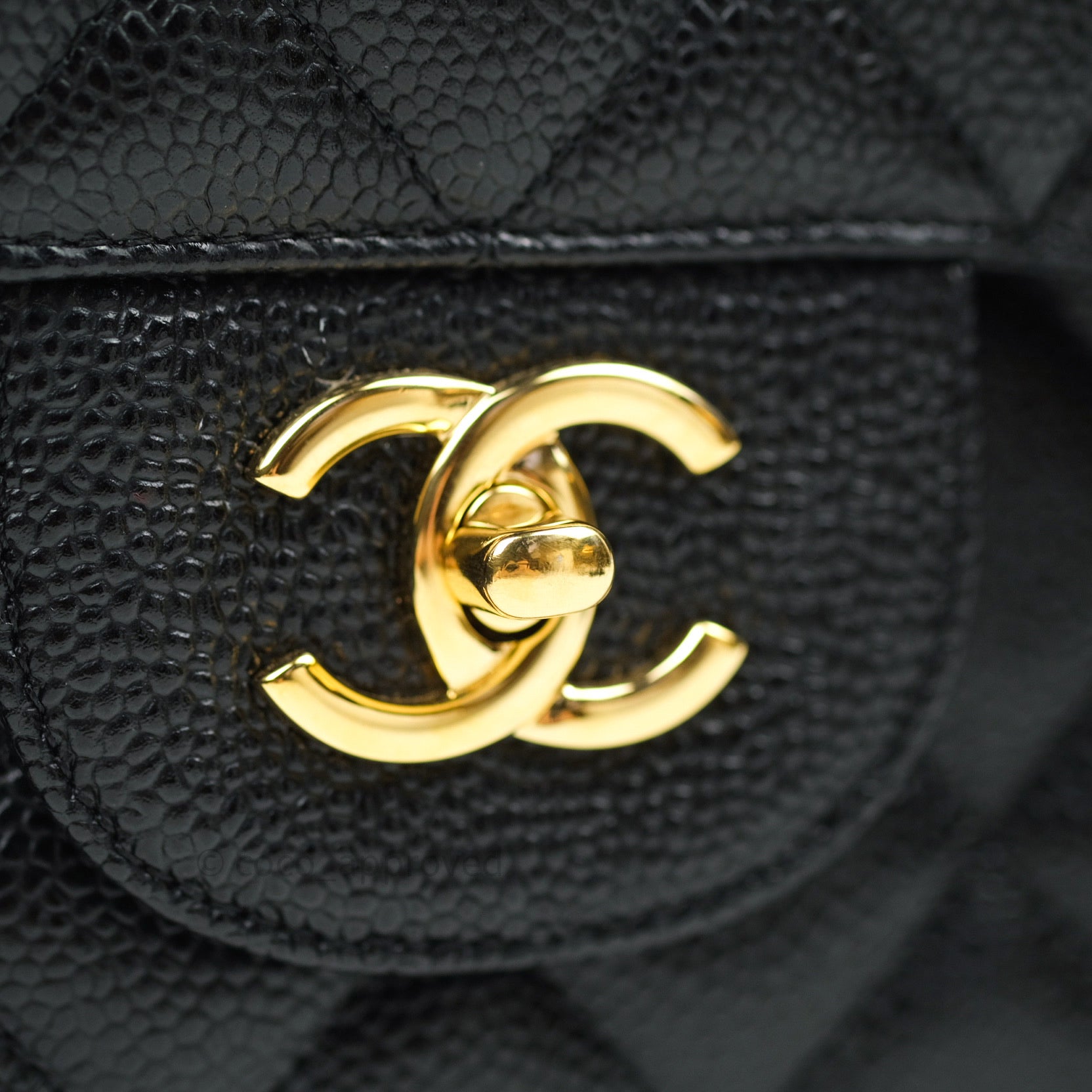Chanel Classic Jumbo Double Flap Bag in Black Caviar Leather with Gold Hardware - Luxury Designer Handbag for Women, Perfect for Evening Events & Special Occasions