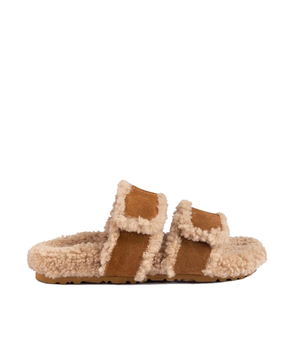 Women's UGG Misona Slide Sandals - Comfortable Fuzzy Slippers for Indoor/Outdoor Wear - Perfect for Home, Beach & Casual Outings
