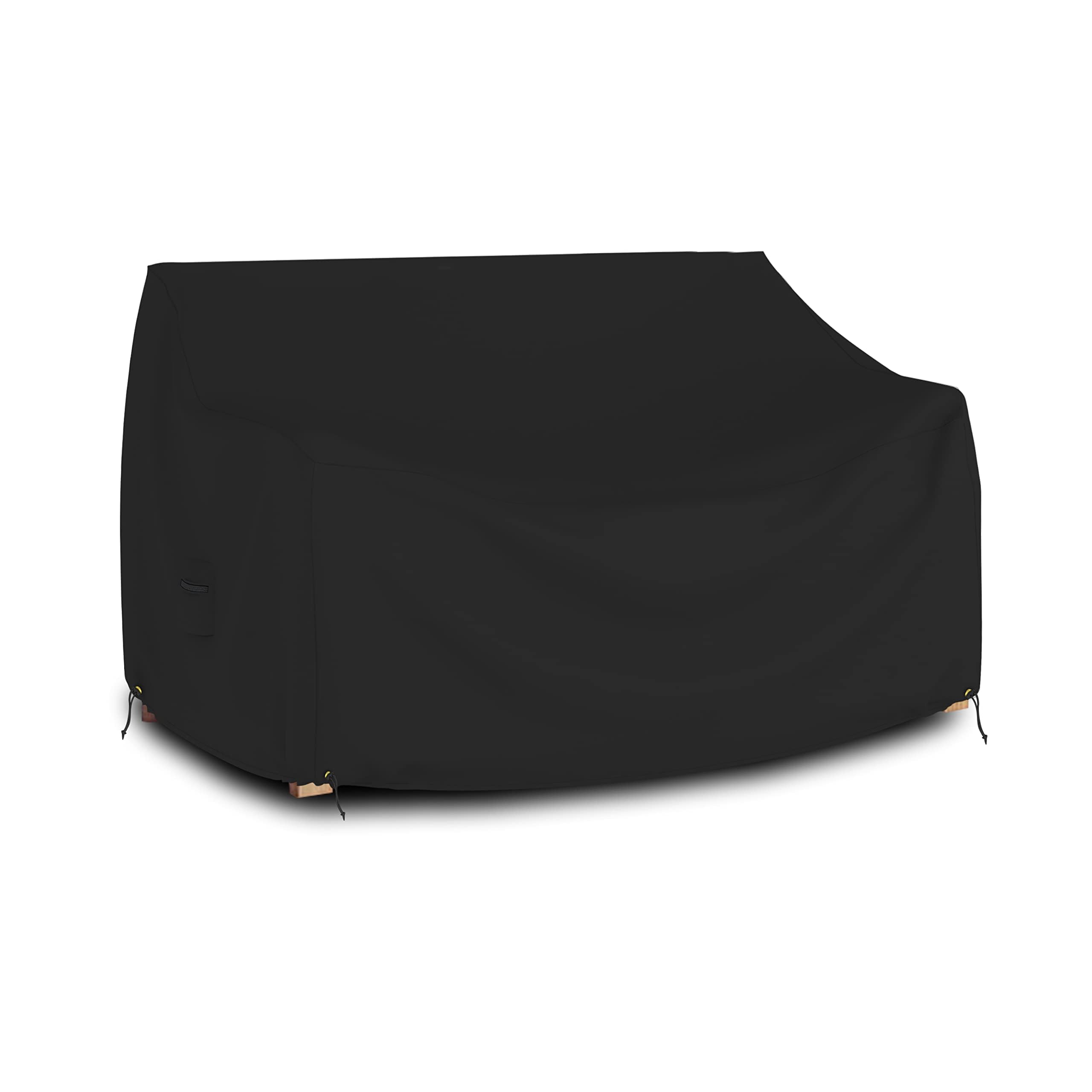 Waterproof Outdoor Loveseat Sofa Cover - 12 Oz Heavy Duty UV & Weather Resistant Patio Furniture Bench Protector with Air Vents & Drawstrings (88