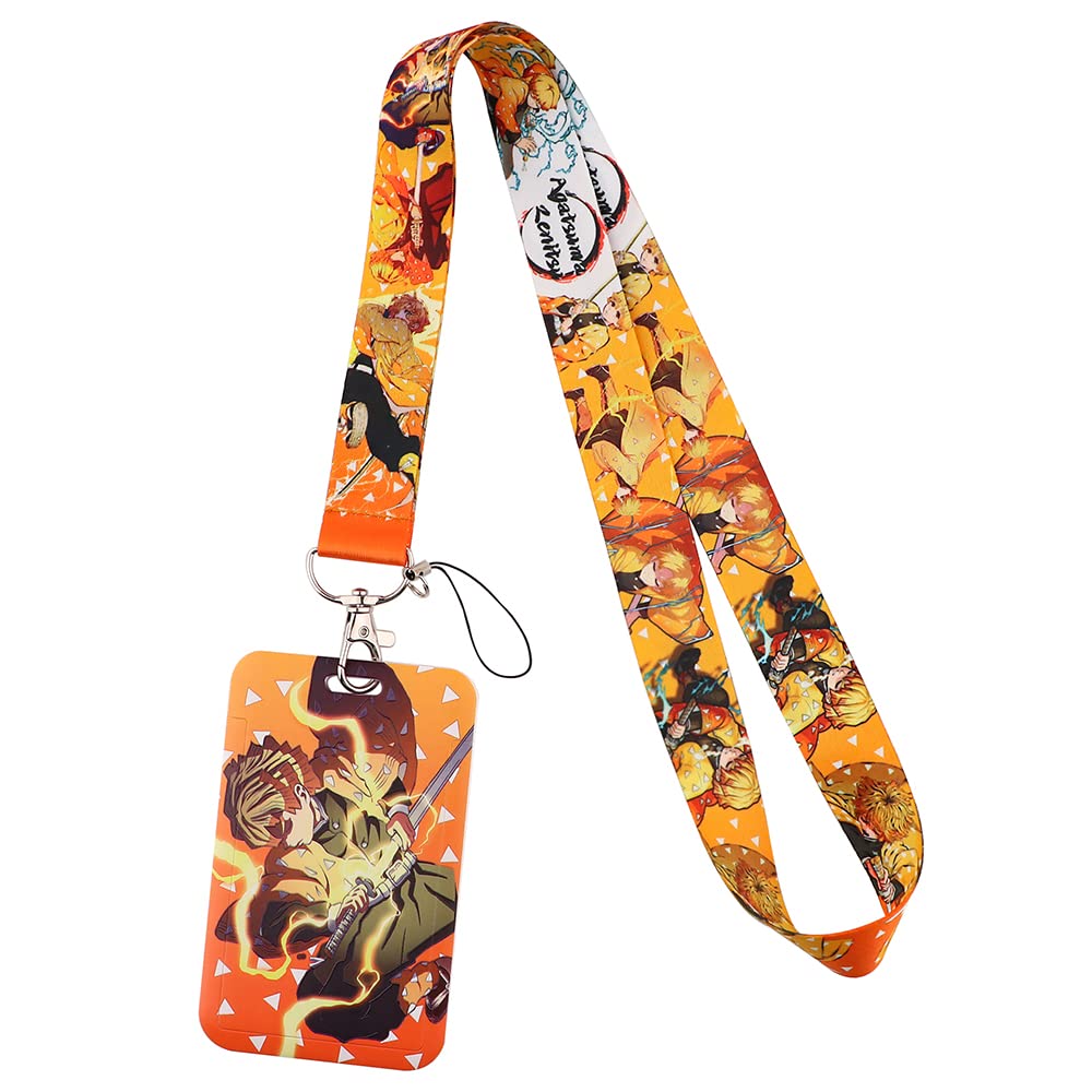 Anime Lanyard with Badge Holder - Keychain, ID Card, Gym Pass & Phone Neck Strap - Perfect for Cosplay, Conventions, Work & School Accessories (Great Gift for Anime Fans)