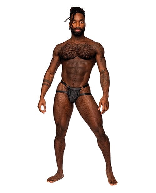 Rude Awakening Mesh Ring Jock Strap Black L/XL - Comfortable Athletic Support for Gym, Running & Sports