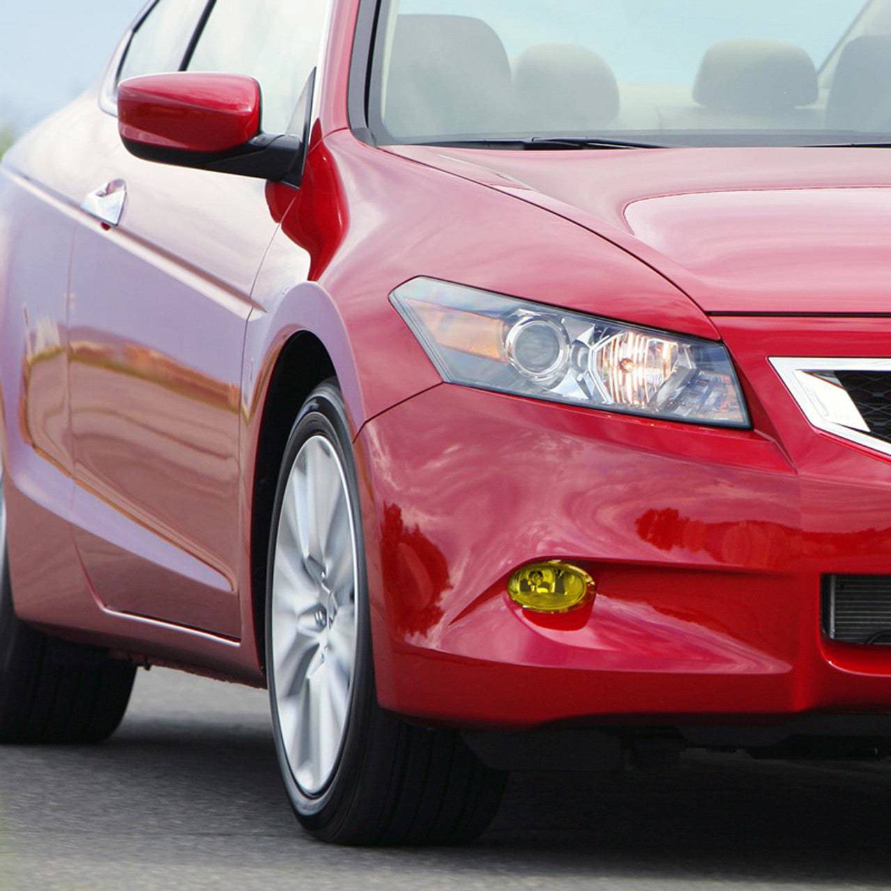 2008-2010 Honda Accord 2DR Coupe OEM Style Fog Lights with Yellow Lens - Perfect for Night Driving & Enhanced Visibility