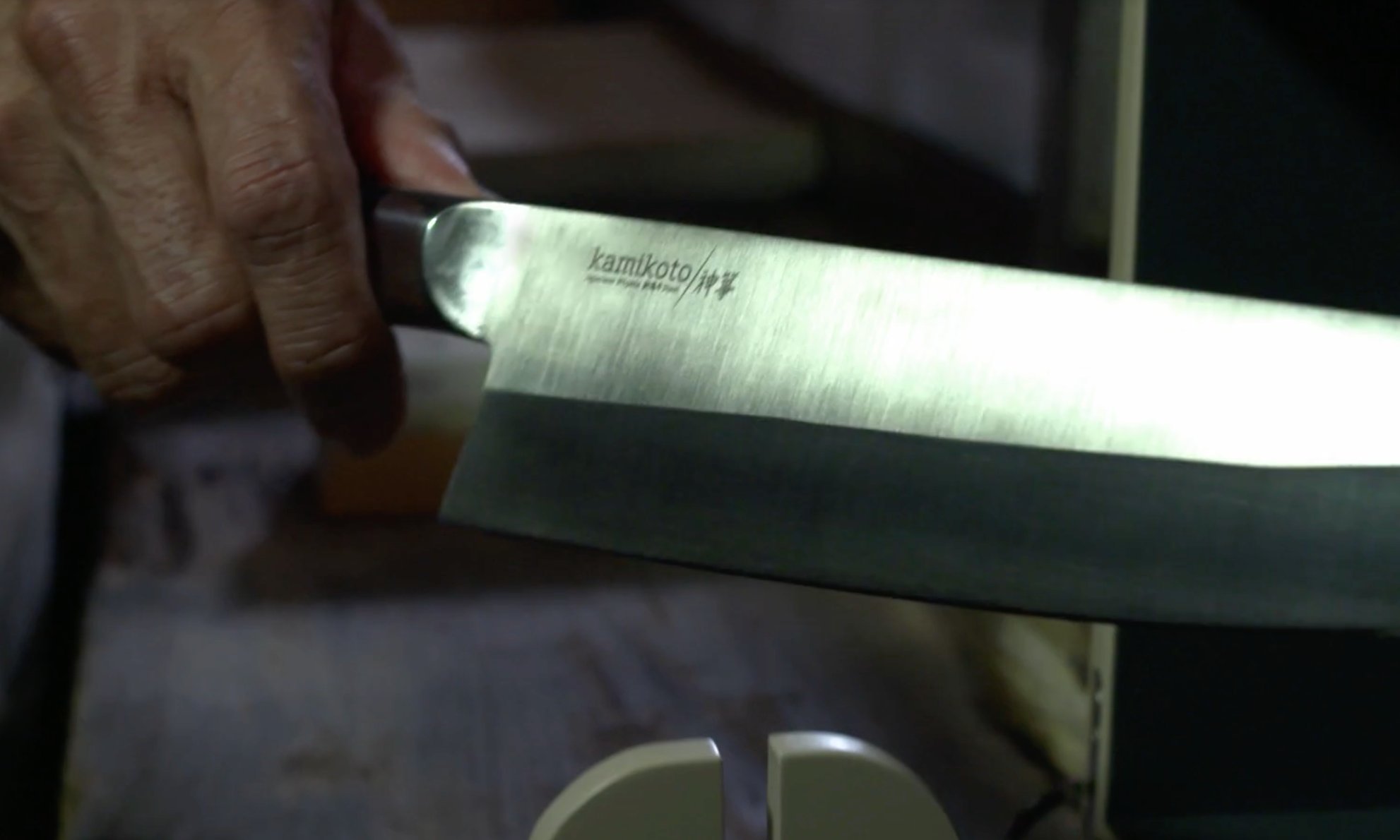 Premium Kamikoto Senshi Dual Knife Set with Wooden Display Stand - Japanese Chef Knives for Professional Cooking & Home Kitchen Use - Perfect for Slicing, Dicing & Food Preparation