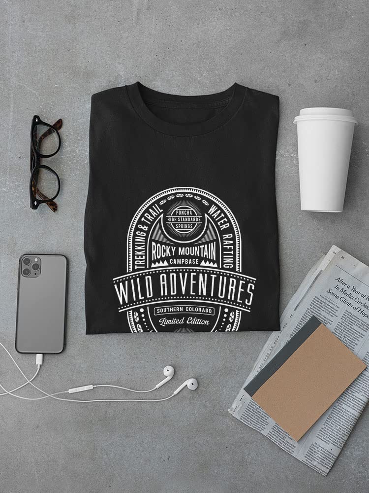 Wild Mountain Adventures T-Shirt for Men - Hiking, Camping & Outdoor Activities