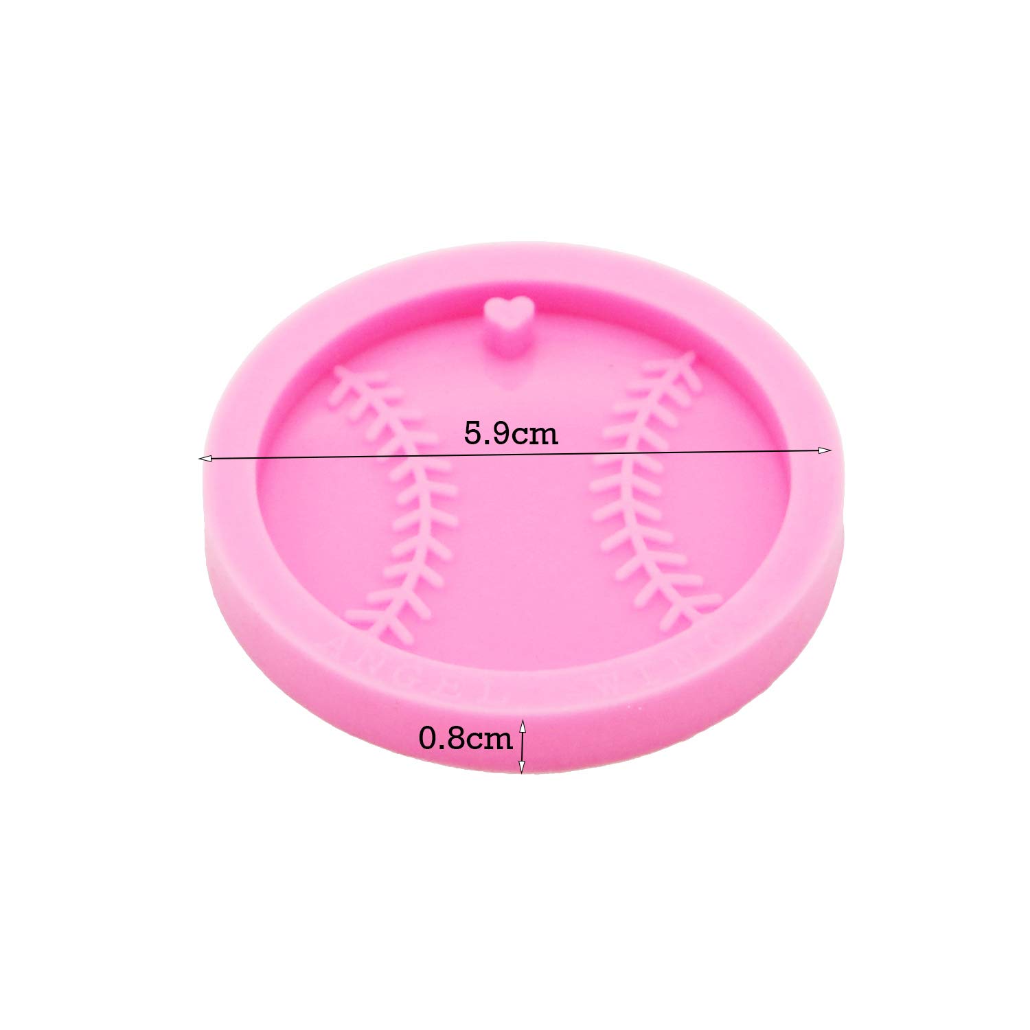 Super Shiny Baseball Silicone Mold for Resin Keychains - Round Ball Shape Epoxy Craft Molds for Resin Casting, Polymer Clay & Key Ring Pendant Making - Perfect for DIY Sports Gifts & Craft Projects