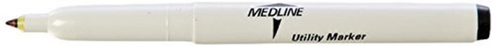 Medline DYNJSM08 Non-Sterile Regular Tip Utility Markers - 100 Pack - Permanent Markers for Labeling, Organizing & Industrial Use - Ideal for Warehouse, Office & School Supplies