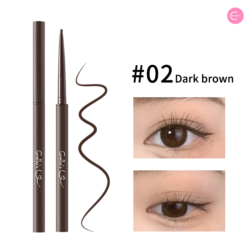 GELLA'S Ultra Fine Matte Eyeliner Pencil - Waterproof & Smudge Proof - Precise Winged Eyeliner for Professional Makeup - Perfect for Daily Use, Parties and Special Occasions