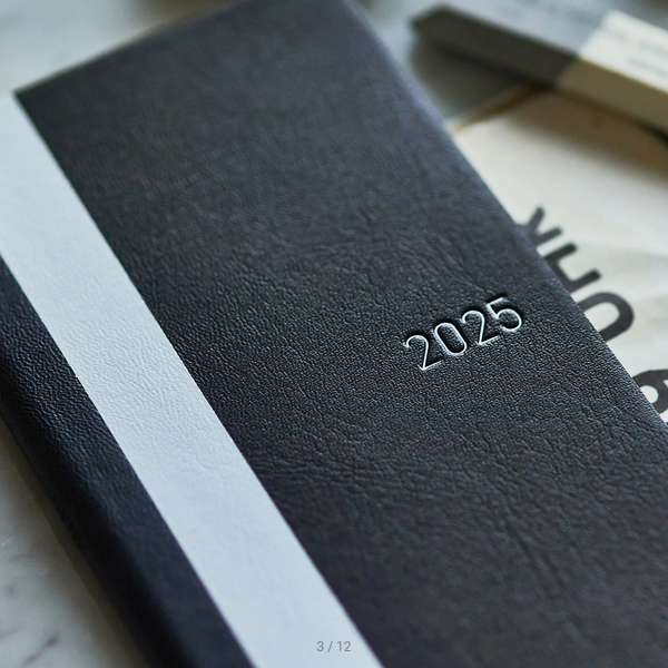 Hobonichi Techo 2025 Planner - Black Weeks Softcover, Weekly Horizontal Layout, English Edition (January Start, Monday Start) | Perfect for Journaling, Productivity & Daily Planning