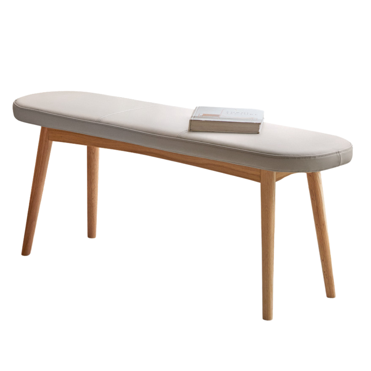 Solid Wood Bench - Oak, Black Walnut, Ash, Cherry - Handcrafted Rustic Stool for Entryway, Kitchen, or Garden Seating