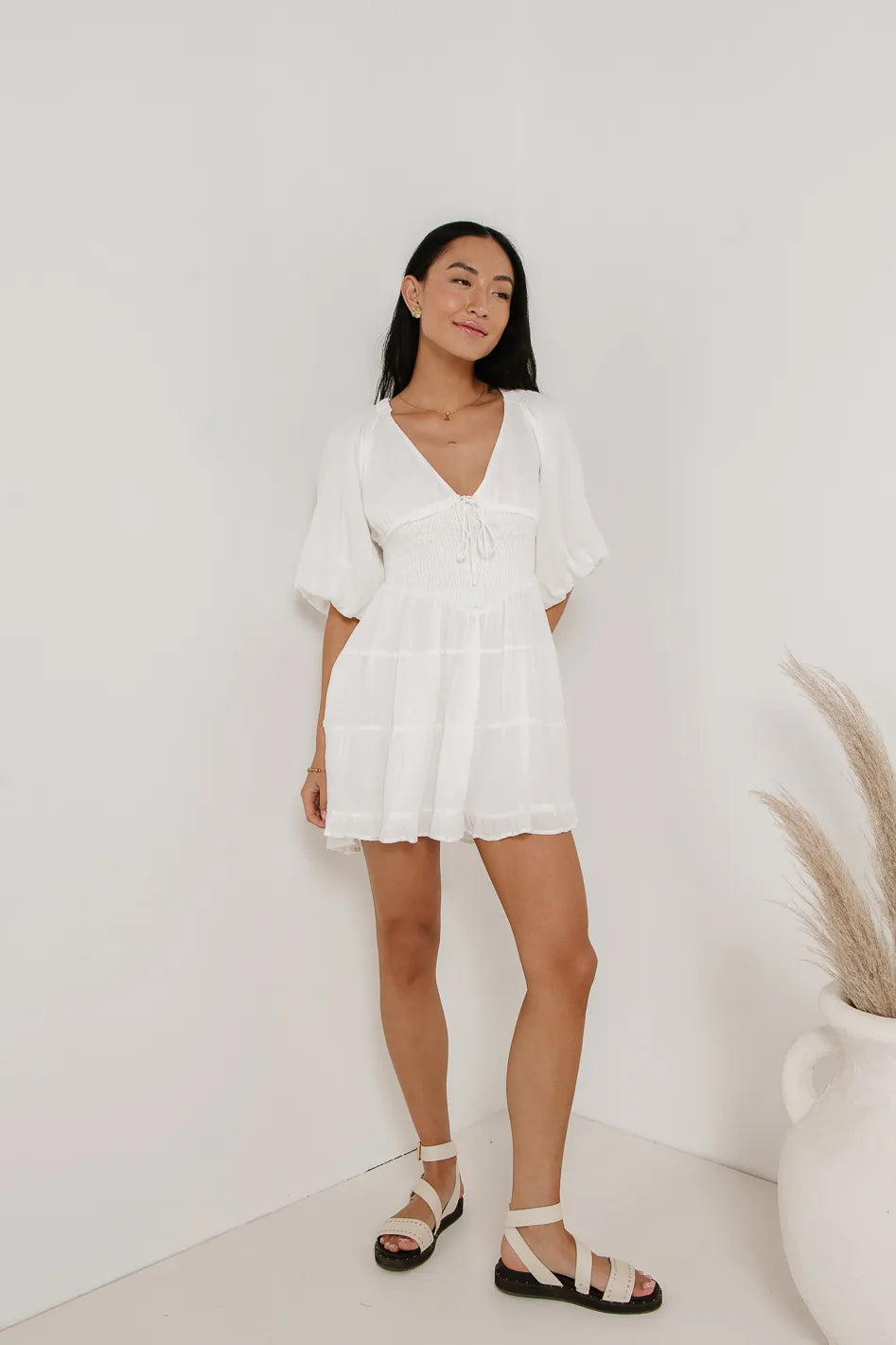 Little Runaway Mini Dress in White - Sexy Summer Party Dress for Women - Perfect for Beach Vacations, Date Nights & Club Outings