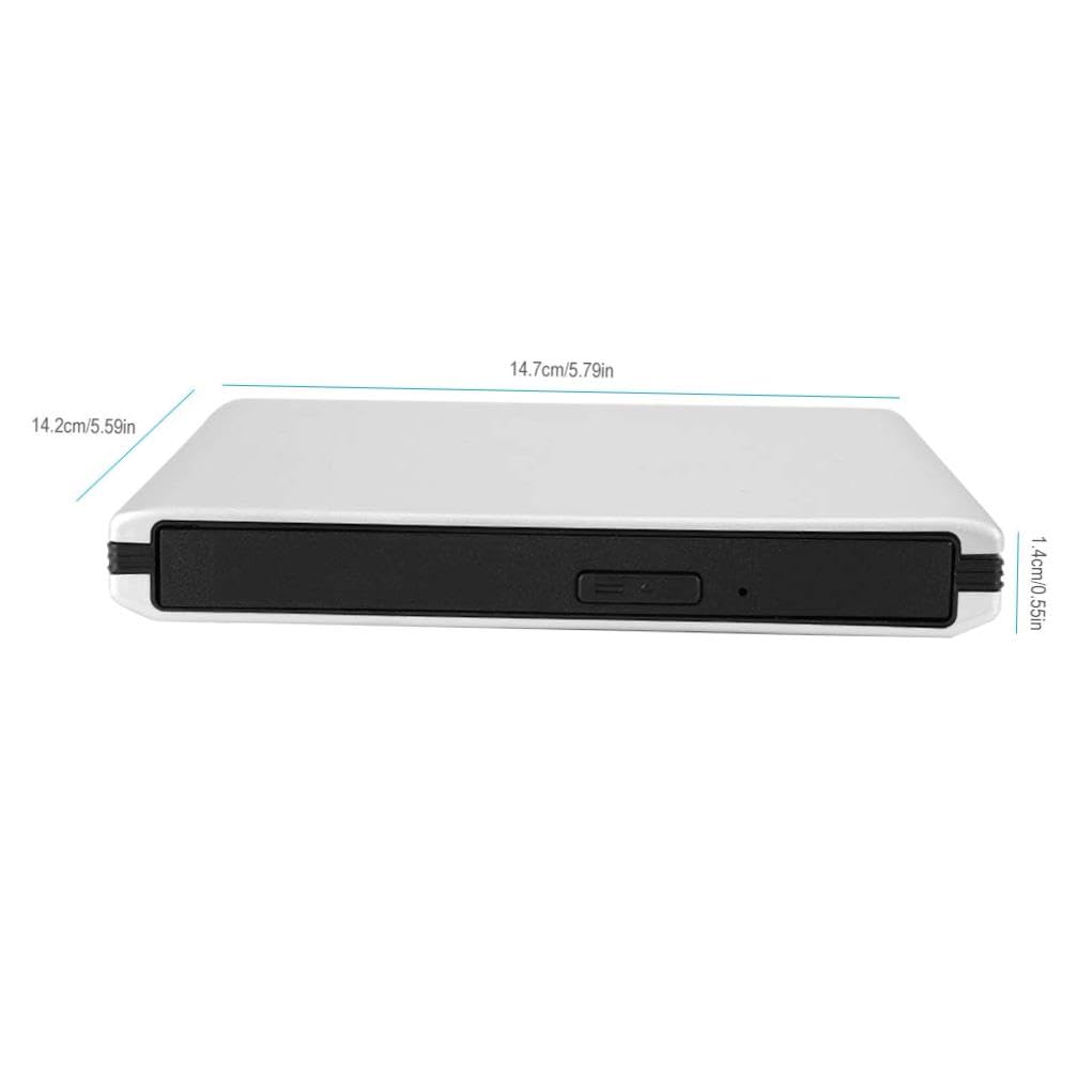 External USB 3.0 DVD BD Writer/Recorder for Desktop & Laptop - High-Speed Burner with Playback Function - Perfect for Backups, Media Creation & Entertainment