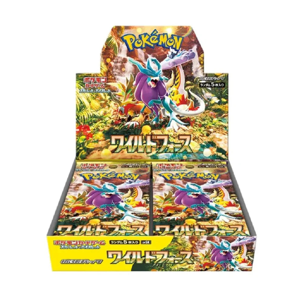 Pokemon TCG: SV5K Wild Force Booster Pack (Japanese Version) - Collect Rare Cards & Build Your Deck for Competitive Play