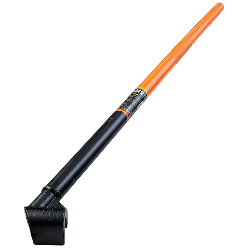 Klein Tools 64310 Angled Rebar Hickey - Heavy Duty #5 Rebar Bender for Construction & DIY Projects | Perfect for Concrete Reinforcement & Steel Bending