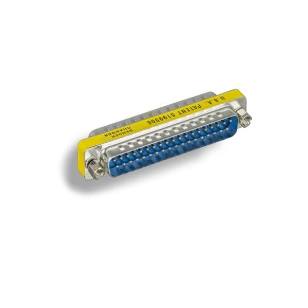 Kentek Mini DB37 37-Pin Male to Male D-Sub Adapter - RS-423 PC Expansion Board Coupler for Computer & Industrial Equipment Connectivity