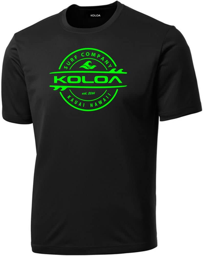 Koloa Surf Thruster Logo Moisture Wicking Athletic Shirts for Men - Regular, Big & Tall Sizes - Performance Tees for Surfing, Gym & Outdoor Activities
