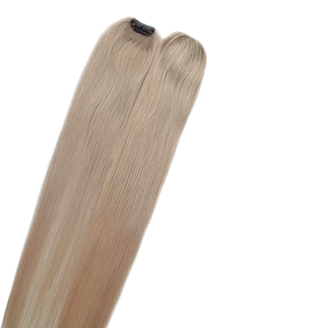 CADENZA HAIR Real Human Hair Clip-in Hair Extensions - 8 Inch Blonde Highlights, Lightweight & Natural for Everyday Styling - Perfect for Parties, Weddings & Daily Use