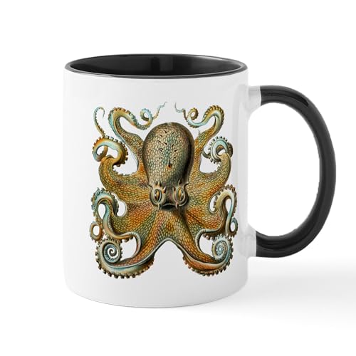 White/Black Inside - Octopus Mug