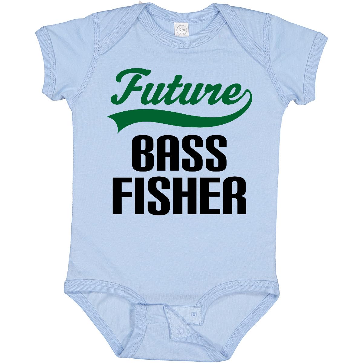 Inktastic Future Bass Fisher Baby Bodysuit - Cute Fishing Outfit for Newborns & Infants - Perfect for Fishing Trips, Family Photos & Outdoor Adventures