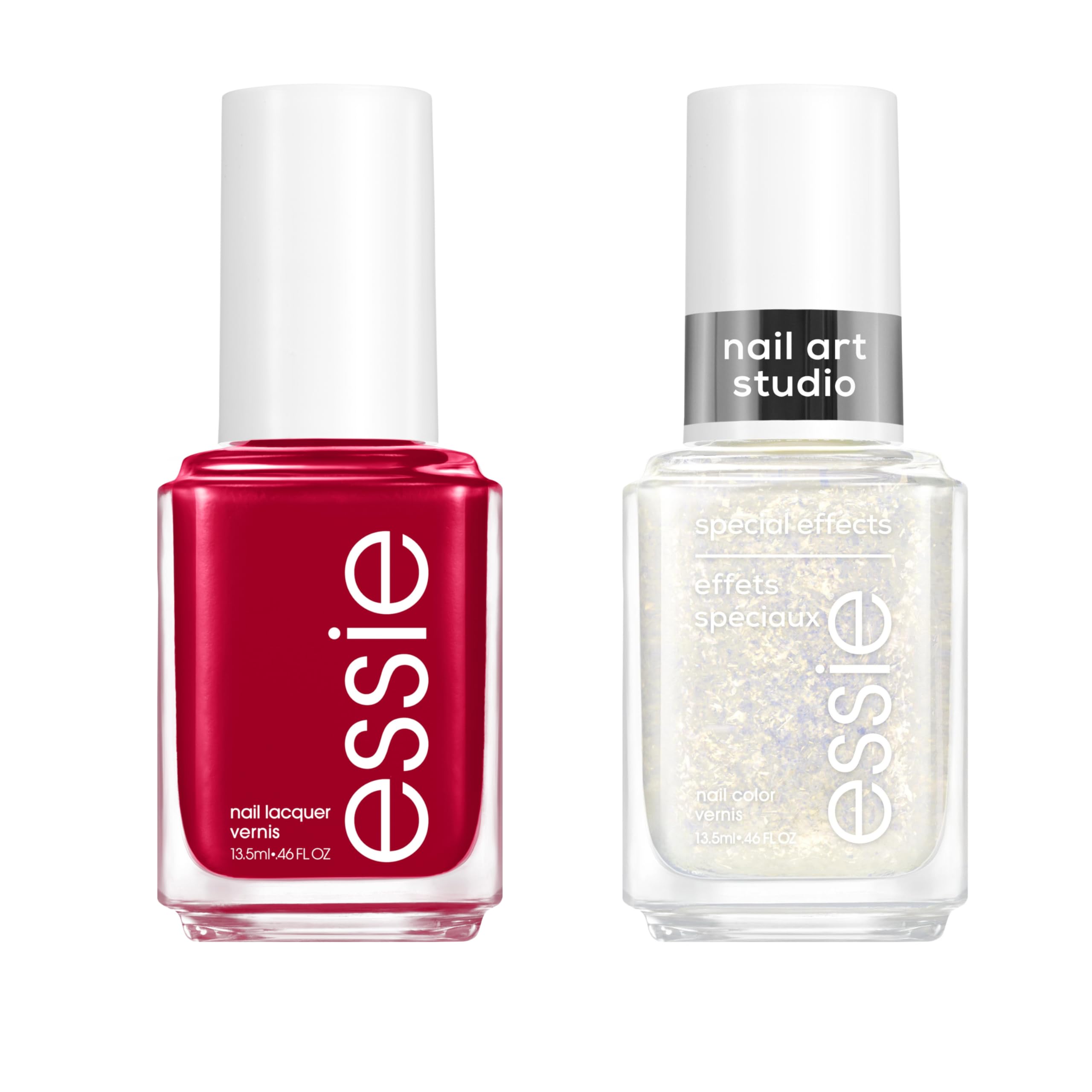 Essie Vegan Nail Polish Holiday Gift Set - 2 Piece Kit with Long-Lasting Formula | Perfect for Christmas Gifts & Party Manicures