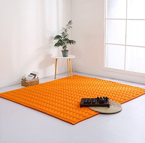 Uneeber Handmade Weaving Plush Foam Baby Play Mat - Soft & Thick Hypoallergenic Crawling Rug for Toddlers & Kids | Non-Toxic Reversible Play Blanket, Yoga & Exercise Mat | Perfect for Nursery, Playroom & Indoor Activities