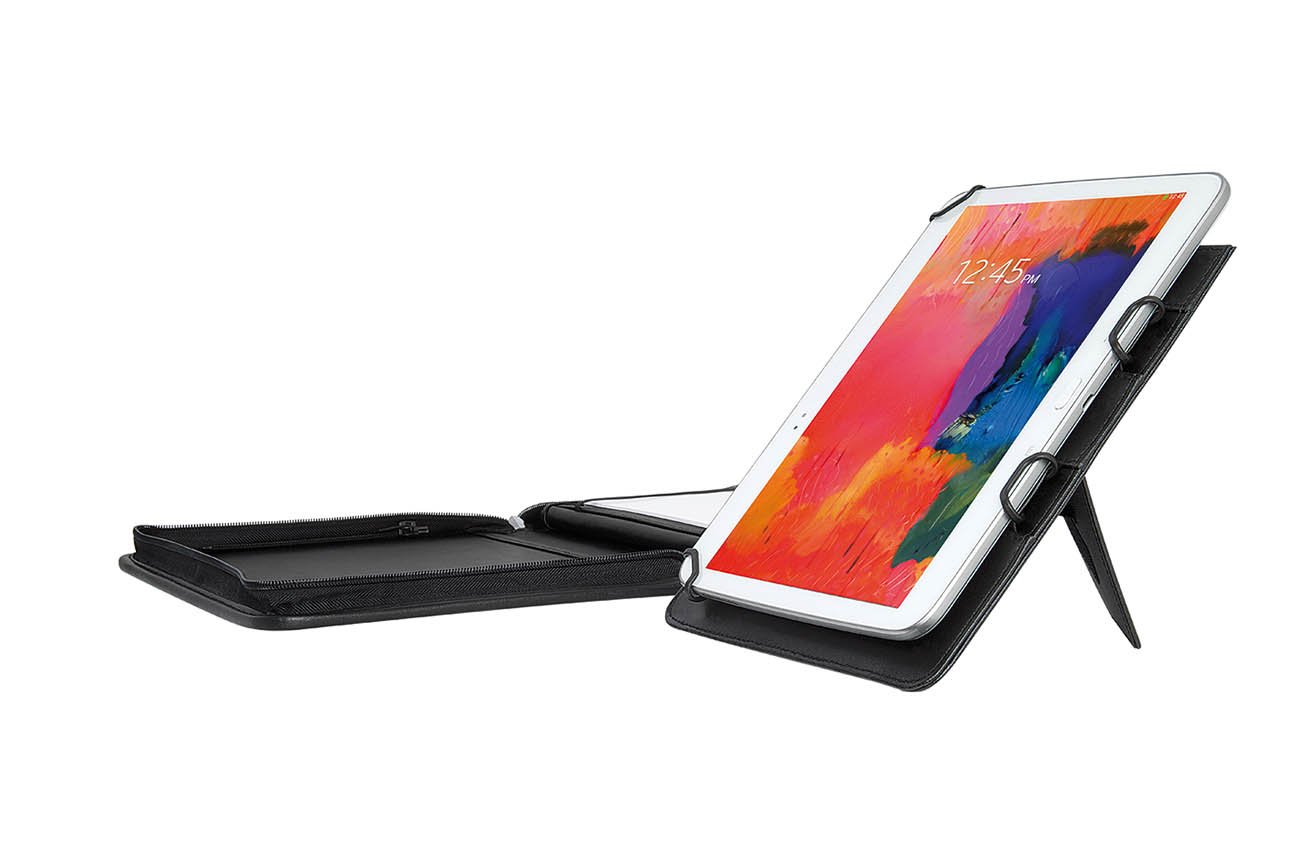 Elegance A5 Tablet Organizer with Universal Holder - Fits 9.7 to 10.5 Inch iPad, Samsung Galaxy Tab | Perfect for Office, School & Travel Document Storage