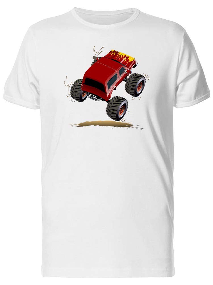 Red Flaming Monster Graphic T-Shirt for Men - Cool Streetwear & Casual Outfit for Parties, Concerts & Everyday Wear