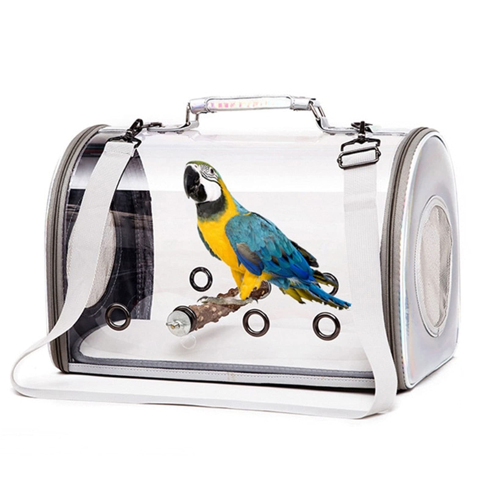 Lightweight Flight Cage Bird Carrier Backpack - Breathable Parrot Travel Bag for Small Animals | Portable Pet Transport for Outdoor Adventures, Vet Visits & Daily Commutes