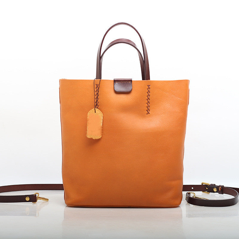 Stylish Multifunctional Handmade Leather Handbag for Women - Perfect for Work, Travel, and Everyday Use