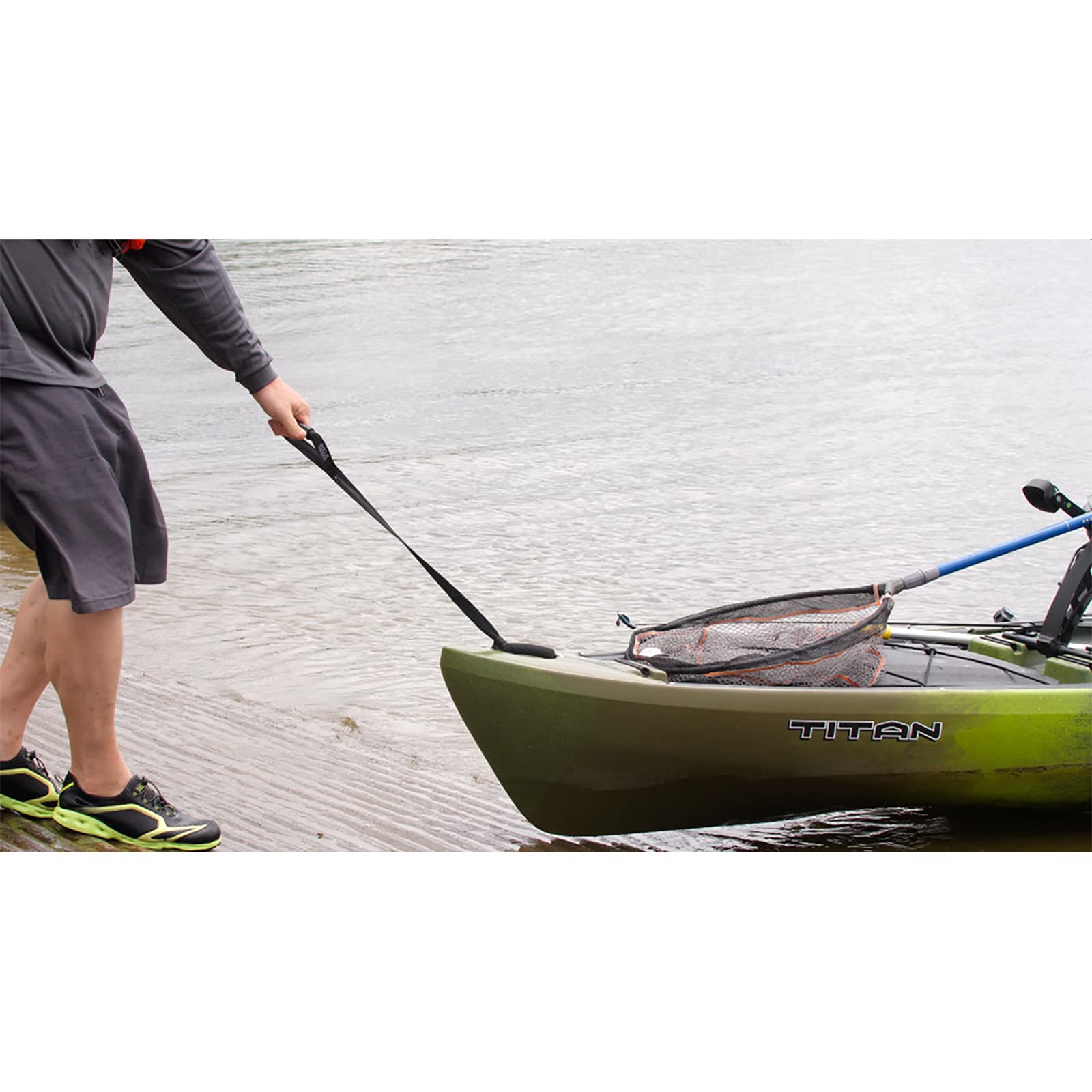 **Kayak Stand Up Assist Strap – Heavy Duty Pull Up Strap for Kayaks & Canoes – Adjustable Length 34-54 Inches – Multi-Purpose Drag Handle – Perfect for Fishing, Paddling & Water Sports**