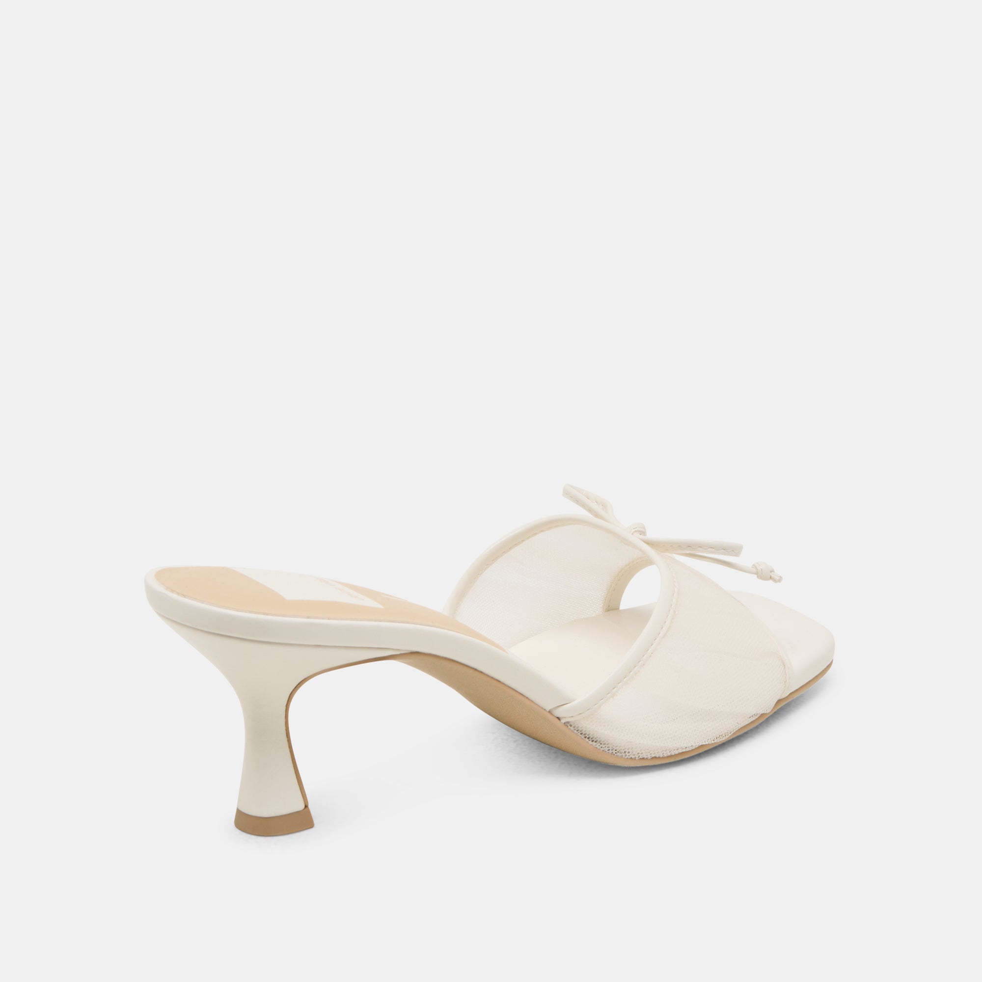 GALEN Women's White Tulle Heels - Elegant Wedding Shoes for Brides, Prom, Evening Parties & Special Occasions