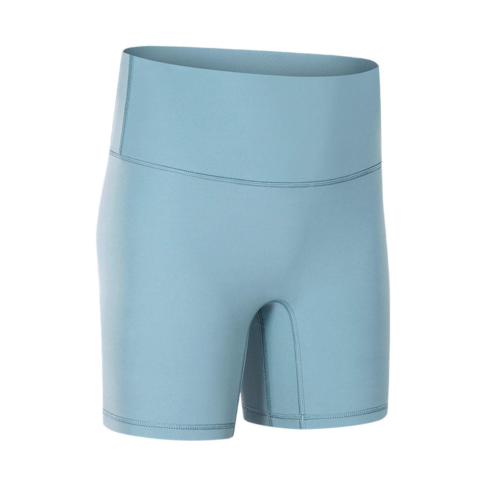 High Waist Yoga Shorts for Women - Stretchy Thin Fitness Shorts with Solid Color - Perfect for Yoga, Gym Workouts & Casual Wear