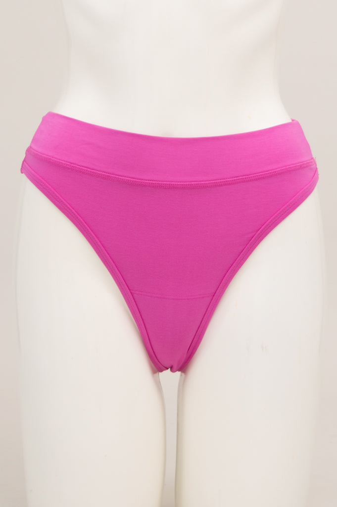 Pink Bamboo La Thong - Soft & Comfortable Women's Underwear for Everyday Wear or Yoga