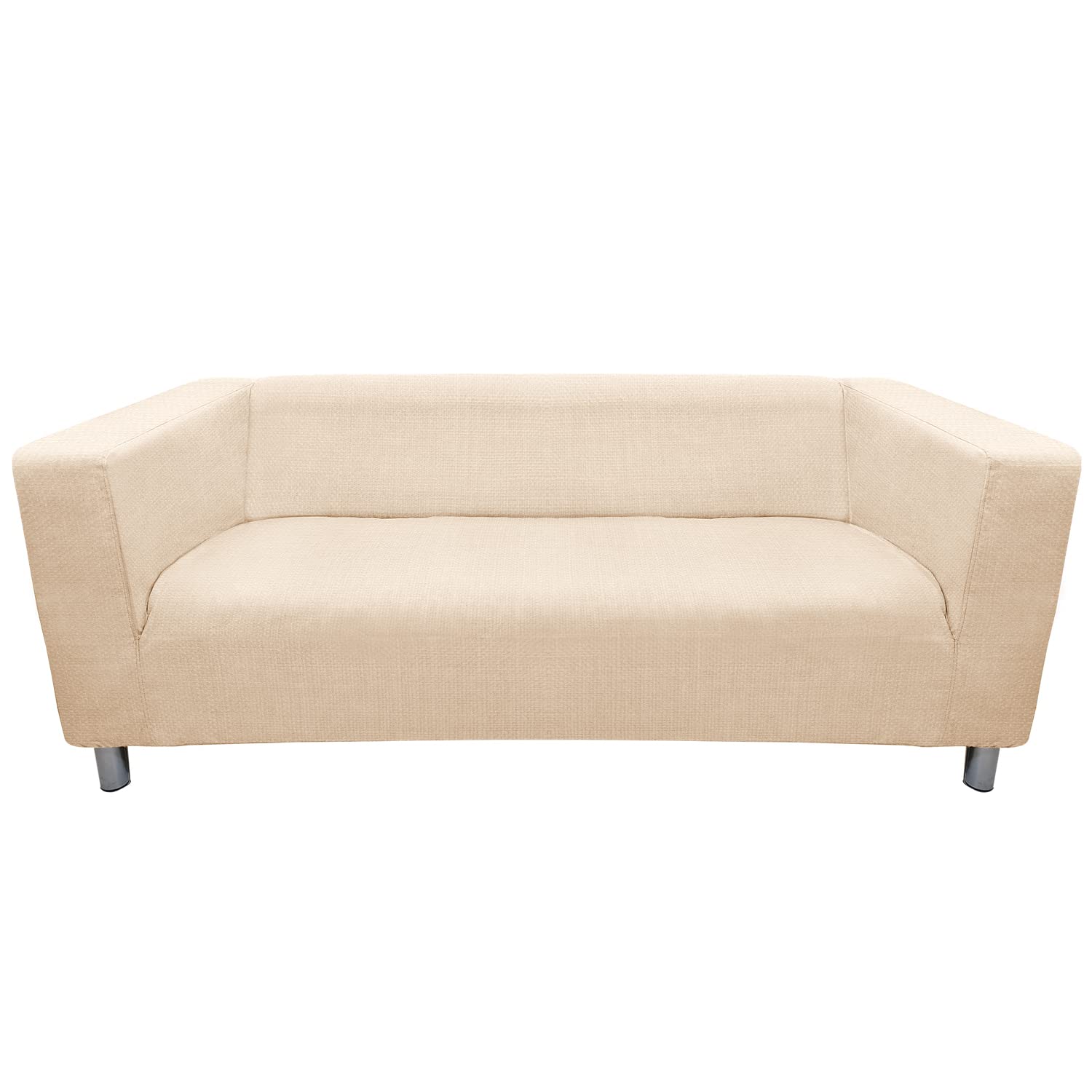 Stretchable Sofa Slipcover for IKEA Klippan Loveseat & Small Couches - Soft Couch Cover with Cushion Covers for Living Room, Bedroom & Dorm (Size S-3) - Perfect for Pet Protection, Home Decor & Furniture Refresh
