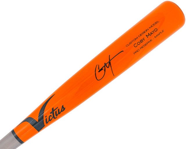 Coby Mayo Baltimore Orioles Autographed Victus Player Model Baseball Bat - Official MLB Collectible for Fans, Display & Memorabilia Collection