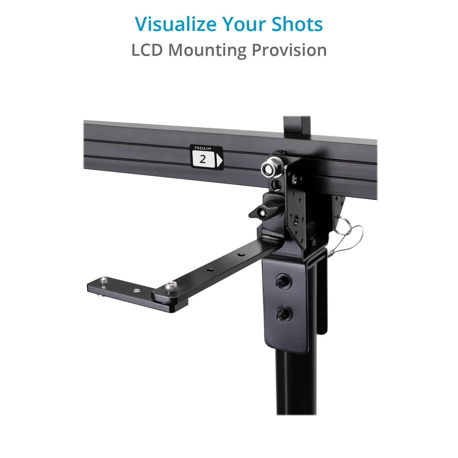PROAIM 9ft Camera Crane Jib Arm for DSLR & Video Cameras up to 8kg/17.6lb - Compatible with 3-Axis Gimbals, Pan-Tilt & Fluid Heads, Tripods with 33mm Pipe/Mast - Perfect for Cinematic Shots, Wedding Videos & Professional Filmmaking (P-9)