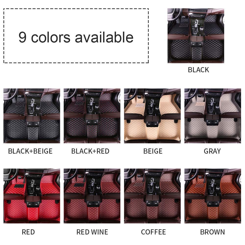 Custom Car Floor Mats for H1 H2 H3 Models - Full Coverage All-Weather Front & Rear Row Liners - Black - Perfect for Daily Commute, Road Trips & Winter Protection