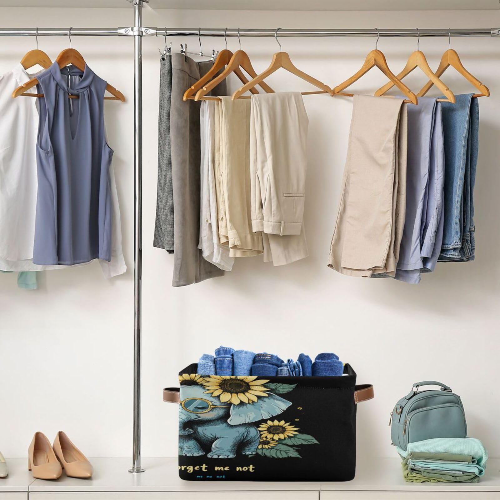 Large Fabric Storage Bins with Handles - Closet & Shelf Organizers for Clothes, Toys | Home Decor