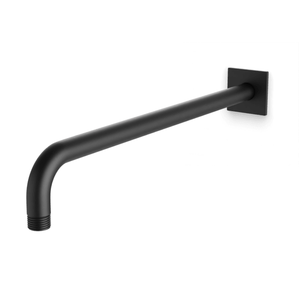 Square & Round Wall Mounted Shower Arm - Adjustable Shower Head Bracket for Bathroom, Spa & RV Use - Chrome Finish Plumbing Fixture for Modern & Traditional Showers