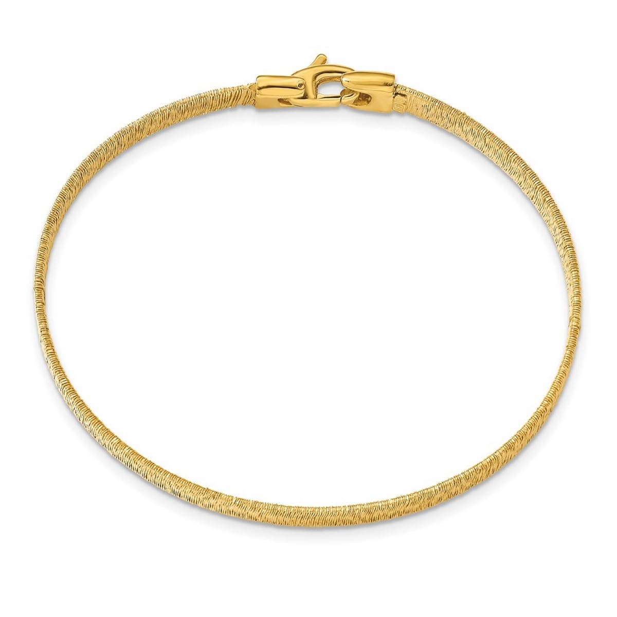 6mm 925 Sterling Silver Gold Tone Link Bracelet for Women - 6.5 Inch Adjustable Wrist Jewelry, Perfect for Everyday Wear, Office & Special Occasions