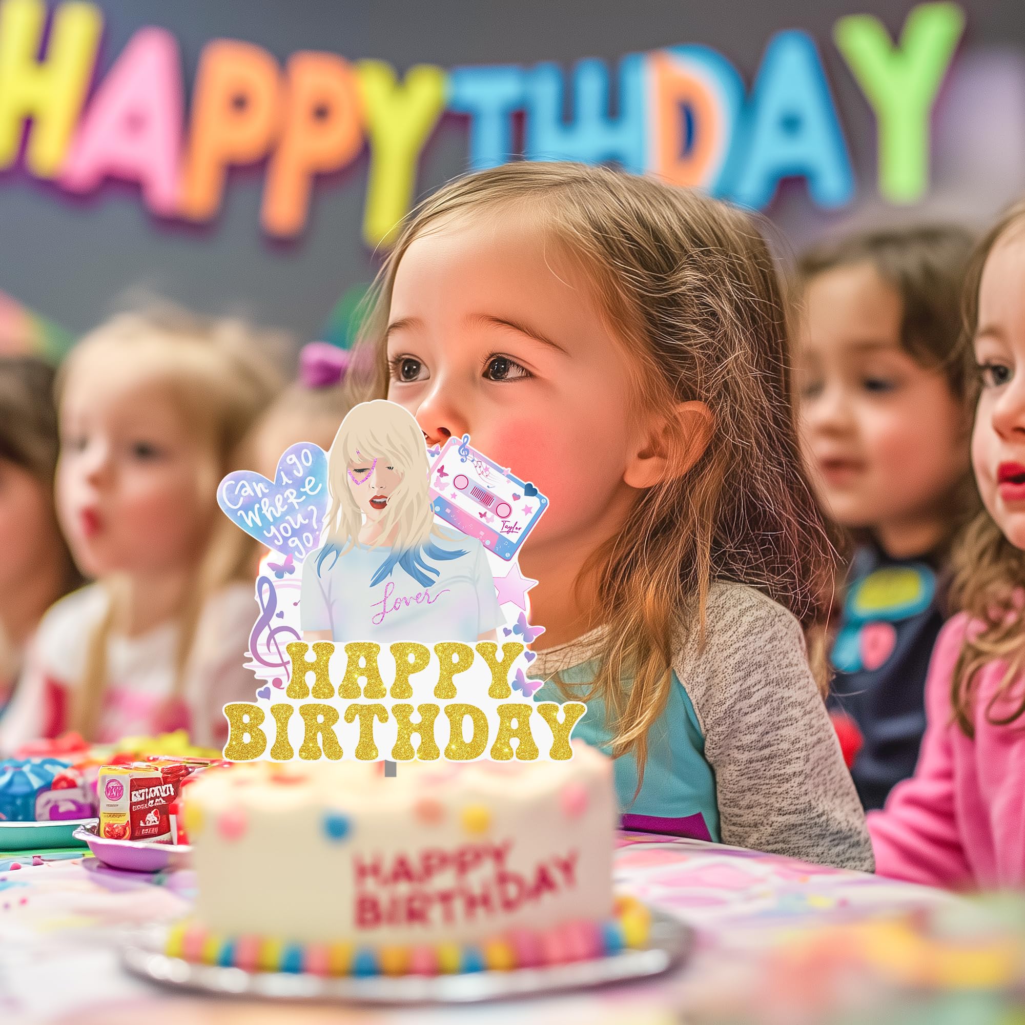 Super Star Music Cake Toppers - Birthday Party Decorations for Singer Fans, Celebration Cake Topper Supplies | Perfect for Birthday Parties, Concerts, Music Themed Events & Fan Gatherings