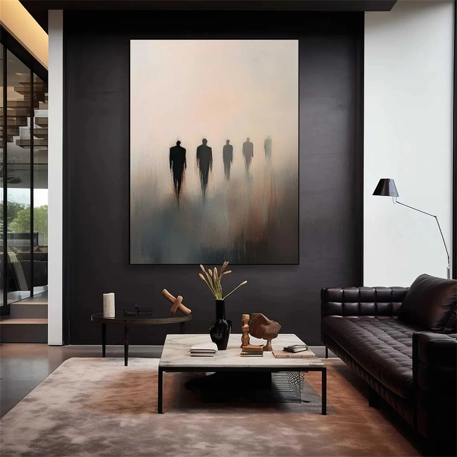 Abstract Painting #AB 271 - Modern Wall Art Decor for Living Room, Bedroom & Office | Large Canvas Artwork for Home & Office Decoration