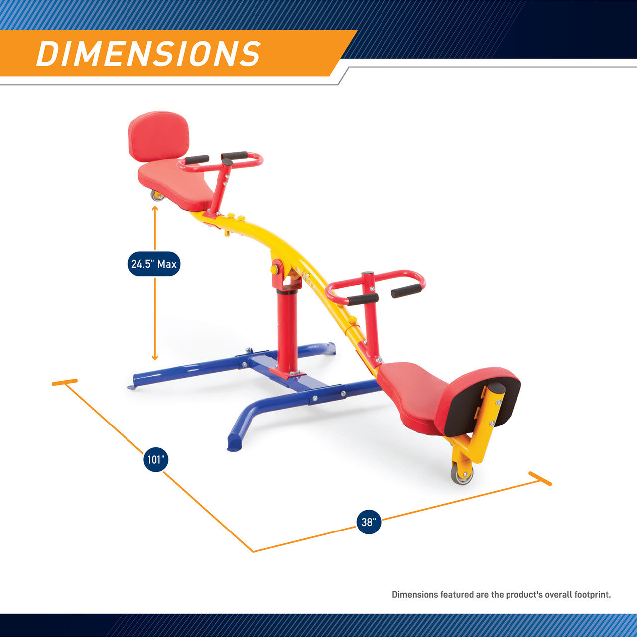 TT 360 Spinning Teeter Totter - Kids Outdoor Seesaw Play Set for Backyard & Playground - Perfect for Toddler Physical Development & Family Fun