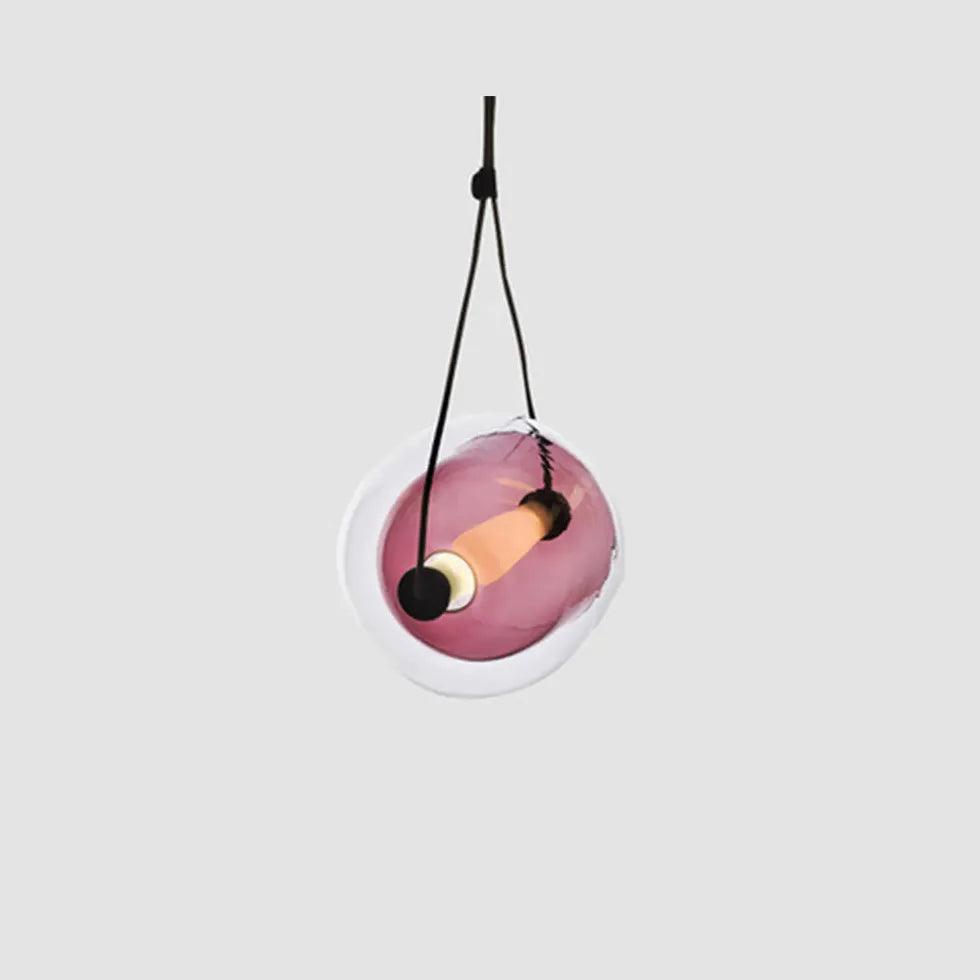 Modern Spherical Transparent Glass Pendant Light - Elegant Ceiling Lighting for Living Room, Bedroom, Dining Room & Kitchen Decor