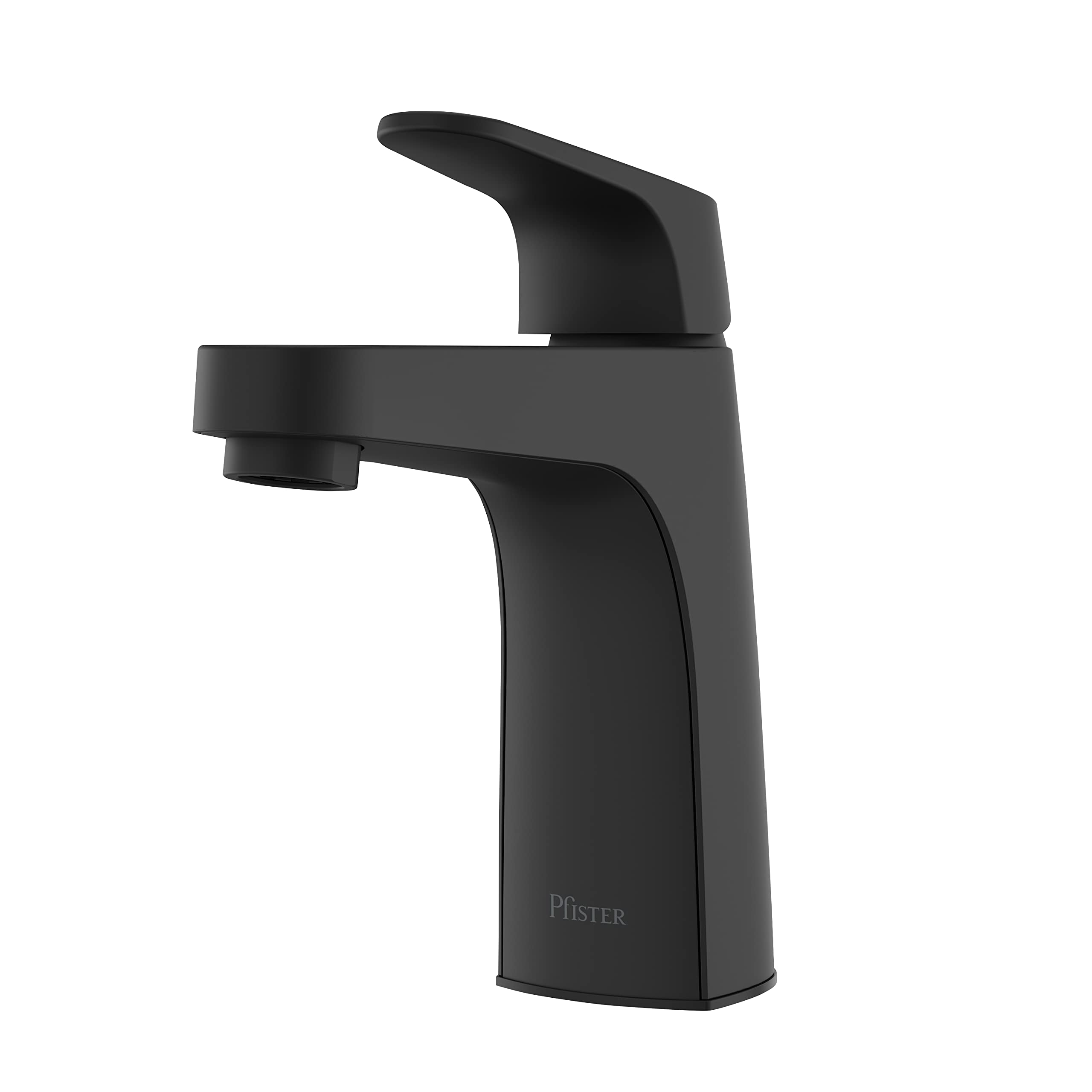 Matlock Matte Black Single Handle Bathroom Faucet - Single Hole or 3 Hole Installation with Optional Deck Plate - Modern Bathroom Vanity Sink Faucet for Home Decor (Perfect for Guest Bathrooms, Master Suites & Powder Rooms)