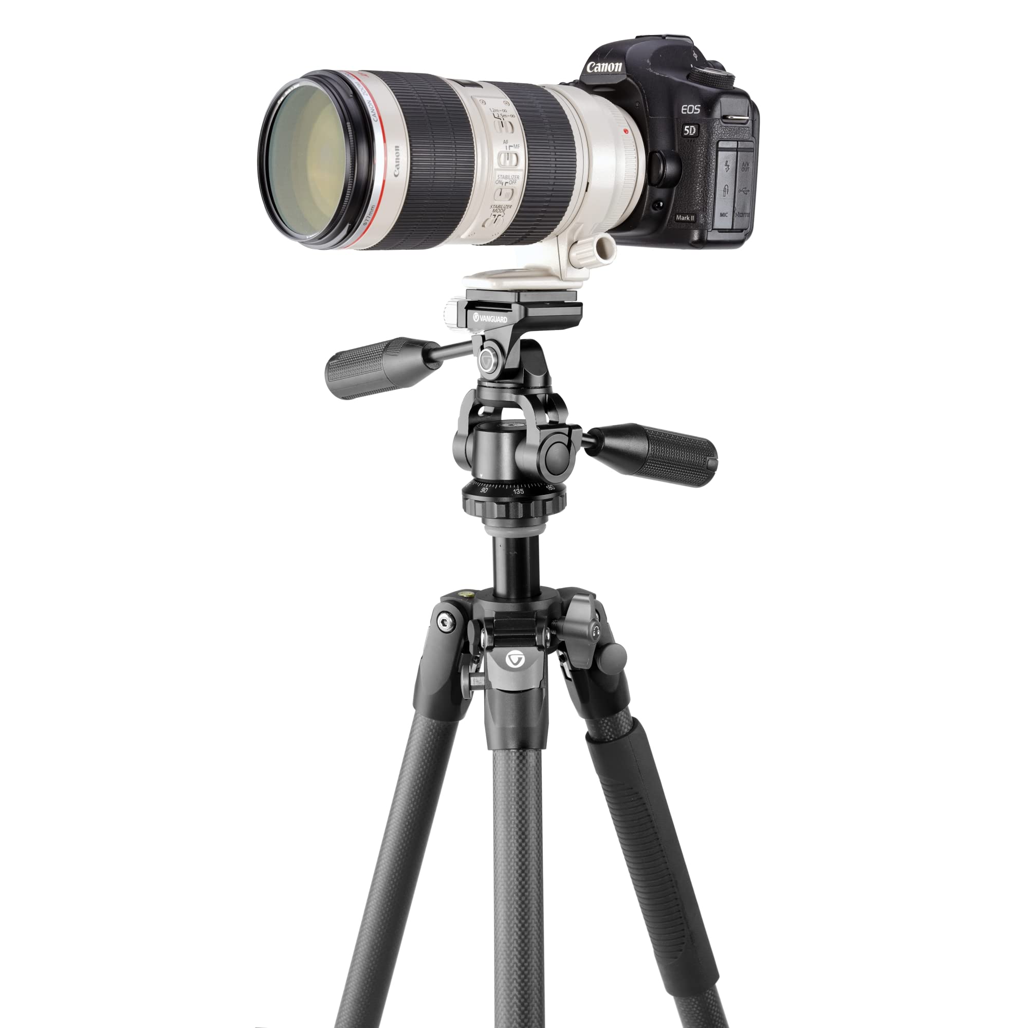 Vanguard VEO3 263CPS Carbon Fiber Tripod with VEO PH-38S 3-Way Panhead - Lightweight Travel Tripod for Photography, Videography & Outdoor Adventures