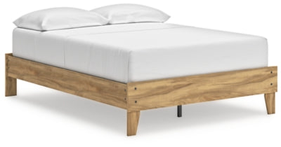 Bermacy Queen Size Platform Bed Frame with Headboard - Modern Wooden Bed for Bedroom, Guest Room & Dorm - Easy Assembly & Sturdy Support