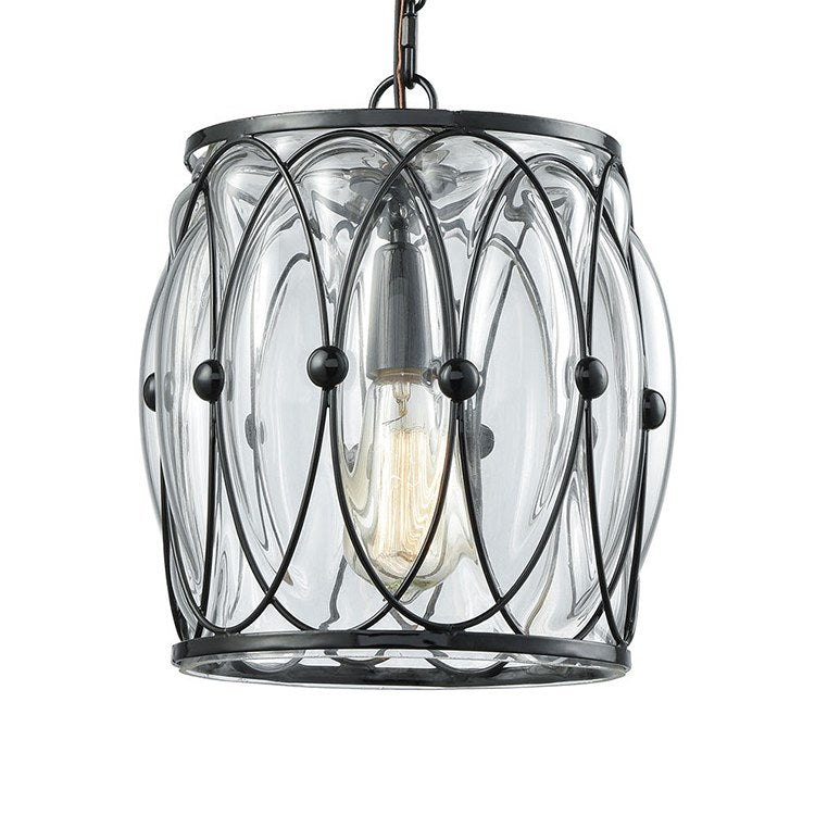 Adriano Single Light Pendant - Modern Minimalist Hanging Light Fixture for Kitchen Island, Dining Room, or Bedroom Lighting