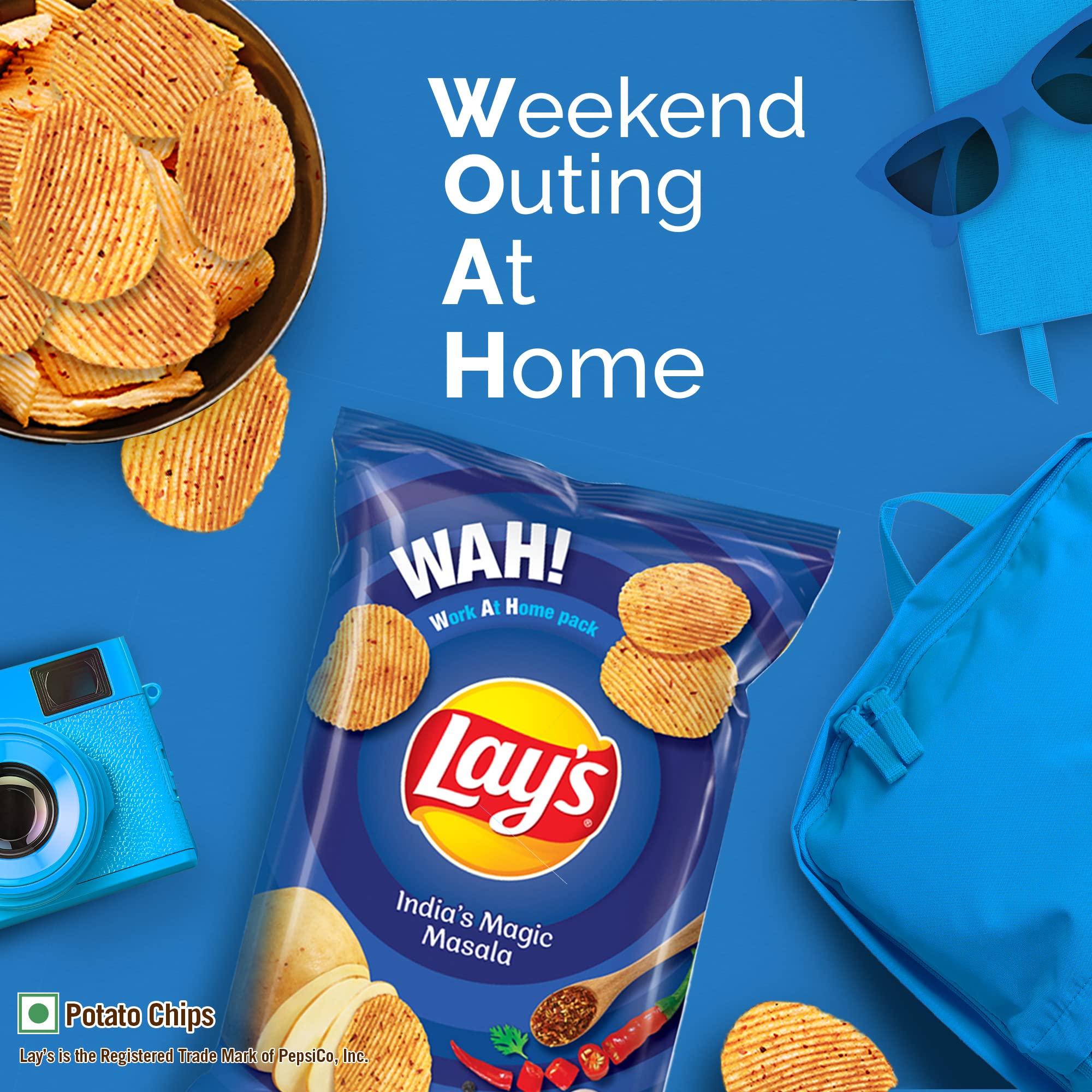 Lay's Masala Magic Potato Chips - Crunchy Snack Pack (143g/157g/190g) | Authentic Indian Flavor | Perfect for Parties, Movie Nights & Office Snacks