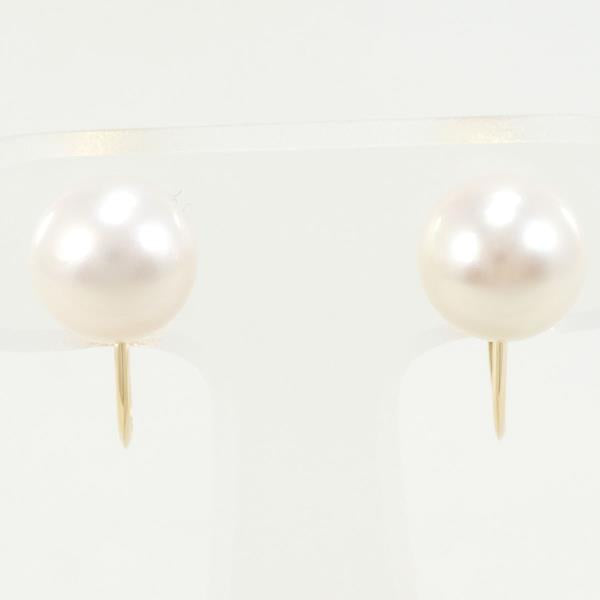 18K Yellow Gold Pearl Earrings for Women - Classic Elegant Stud Earrings with Genuine Pearls - Perfect for Weddings, Parties & Special Occasions